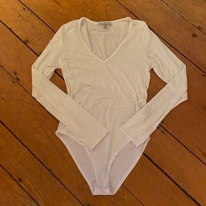 White Long Sleeve Bodysuit